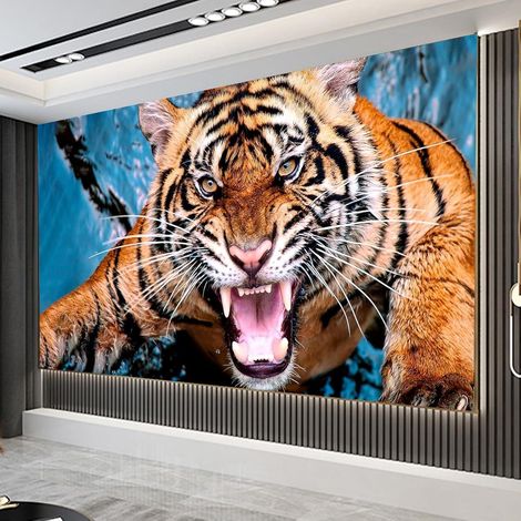 Diamond Painting Erwachsene Set 5D Tiger Brüllen Bilder XXL B 150x60cm (1/5)