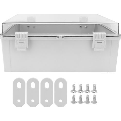 Boîtier de boîte de jonction électrique, boîtier étanche en plastique Transparent IP66 IP65 avec boucle