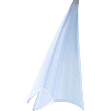 Duschdichtung Spaltdichtung, Abdichtung Dusche Transparent zwischen Duschwand und weiterem Glaselement, Duschlippe aus PVC - für 8mm Glasstärke