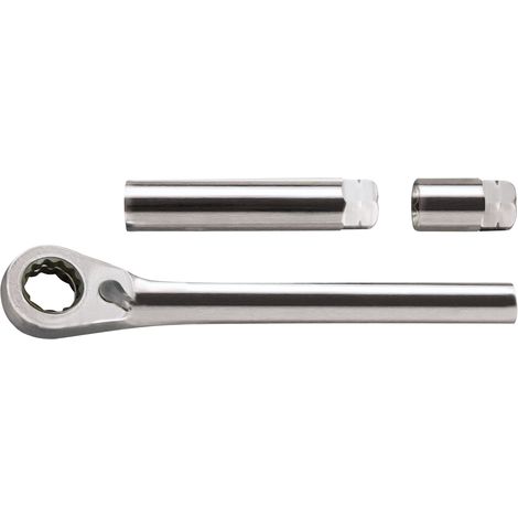 SW-Stahl 01421L Bremsenentlüfterschlüsselsatz, 3-teilig I Spezial Steckschlüsselsatz 11 mm I geeignet für Verschraubungen von VW Passt I Audi A4 I VW Golf V I Audi A3 I Seat Altea I Skoda Octavia