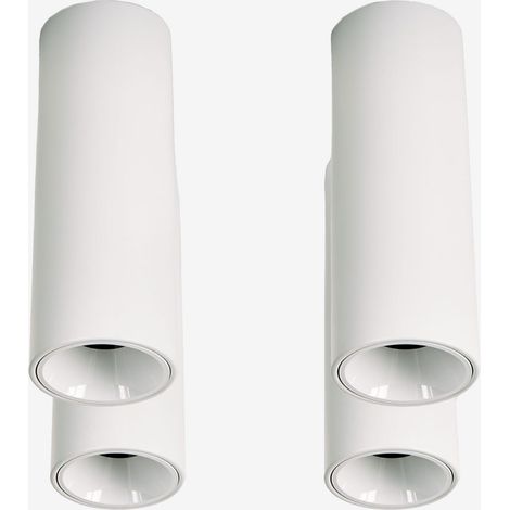 SKLUM Pack mit 4 runden LED-Deckenaufbauleuchten Ø4 cm aus Aluminium Orelva Weiss (1/5)