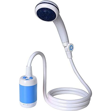 Douche Portable Électrique - Batterie Intégrée 4800 mAh - Débit Réglable 3 à 4 L/Min - Étanche IPX7 - Pour Camping, Extérieur, Animaux, Voiture et Jardin - 1 Pièce