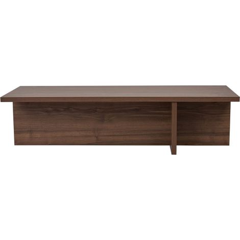 Tavolino con piano rettangolare e base asimmetrica L120 cm - HARBOR