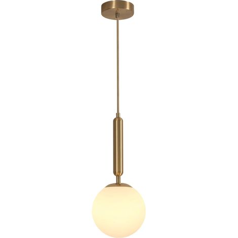 Suspension Luminaire Verre, E27 Plafonnier Moderne Minimaliste (1/5)