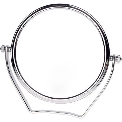 Miroir de maquillage grossissant 10x, compact sur pied de 6 pouces, chrome, 15,3 cm (1/5)