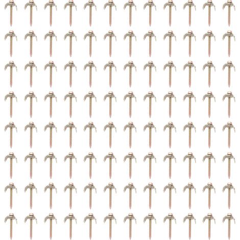 Clous de clôture compacts et faciles à installer, 100 pièces, 4.9cm, vis de clôture en fil d'acier pour champ, jardin, ferme (1/5)