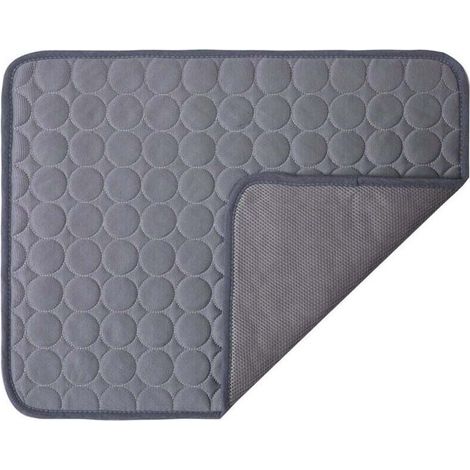 Tapis Raffraissant pour Chat et Chien, Tapis Rafraichissant Animaux de Compagnie Lavable, Idéal pour Chiens et chatspour Rester au Frais cet été(150 x 100 cm, gris)