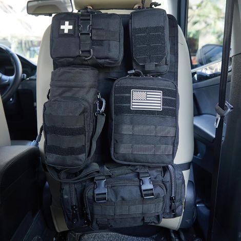 Sac organisateur universel pour dossier de siège voiture tactique (1/5)