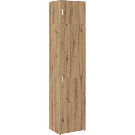 Maison Exclusive - Credenza 2 pz Rovere artigianale 50 x 41 x 225 cm (1/5)