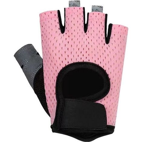 Guanti da fitness unisex per allenamento di forza, antiscivolo e resistenti, ideali per sollevamento pesi e trazioni, neri, taglia L. (1/5)