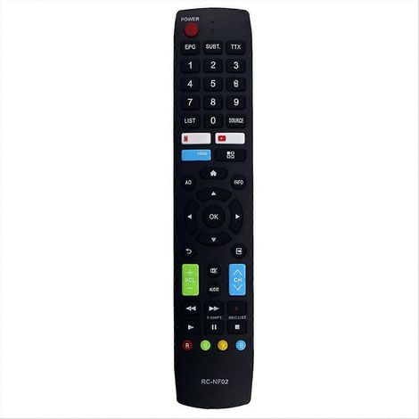 Télécommande RC-NF02 pour téléviseur connecté Aconatic 32HS534AN 40HS534AN (1/5)