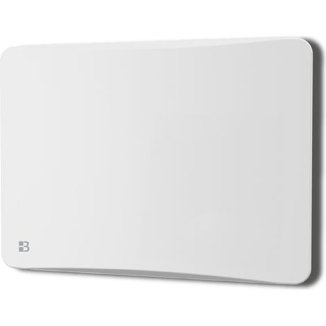 1000W Bestherm ALMEA radiador eléctrico fijo horizontal de hierro fundido con inercia seca + película + plug & play blanco