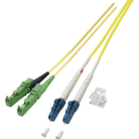 Câble de raccordement FO EFB Elektronik O0937.2 [1x E2000®/APC 8° mâle - 1x LC mâle] 9/125 µ Singlemode OS2 2.00 m (1/2)