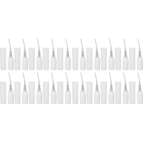 Lot de 20 mini flacons vaporisateurs vides de 5 ml en ABS blanc, rechargeables, pour parfum. (1/5)