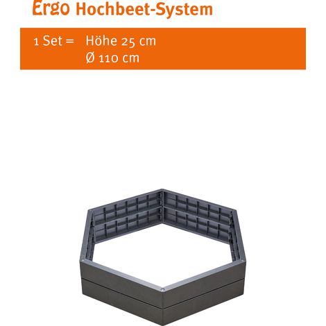 GARANTIA ERGO Hochbeet-System L Stone