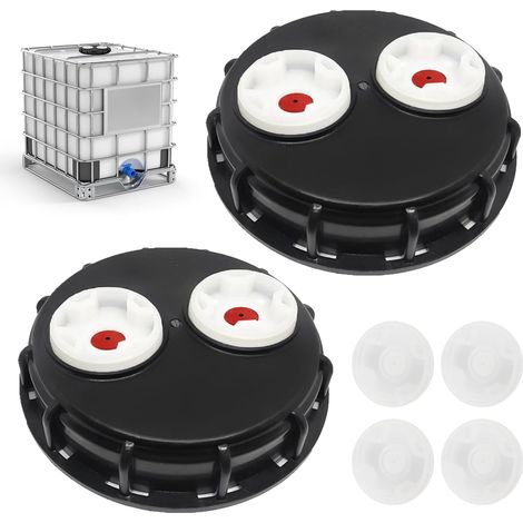 Lot De 2 Couvercles IBC 163 Mm en Plastique, Bouchons pour Réservoir D’Eau IBC Et Récupérateur D’Eau De Pluie (1/5)