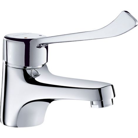 Grifo de lavabo con manija de higiene para PMR