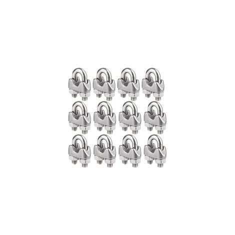 Lot de 12 Serre-Câbles Acier Inoxydable 304 M4 pour Câble 4mm, Extérieur Professionnel (1/5)