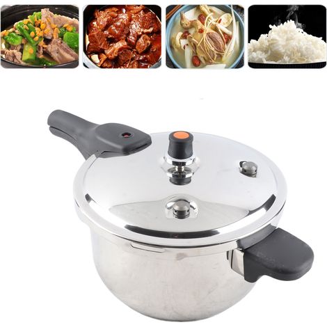 Pentola a pressione con rivestimento antiaderente, 5 litri in acciaio inox 304, veloce ed economica (1/4)