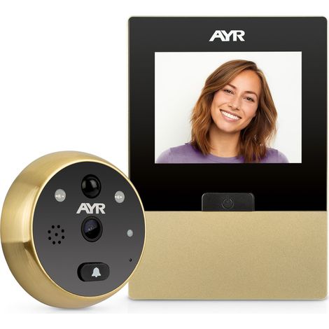 Judas numérique WIFI 760 – Écran LCD 2,8" – Résolution 720P – Capteur de mouvement intégré – Sécurité renforcée – AYR (1/4)
