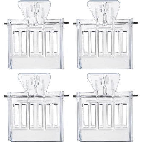 Teiliges Transparent Kunststoff imkerklammern mit Buchstil (1/5)