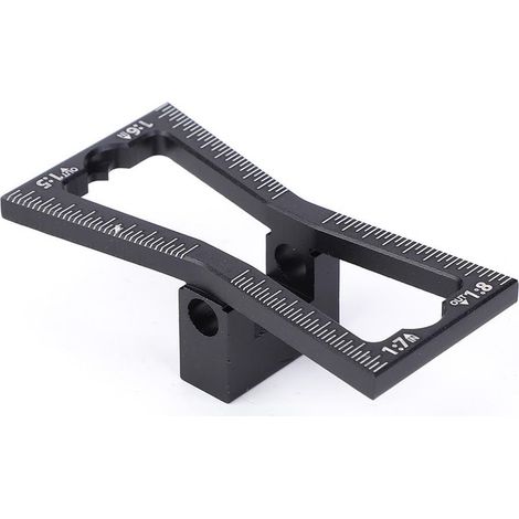 Schwalbenschwanzmarkierer, Schwalbenschwanz-Anreißlehre, Aluminium-Anreißlehre, Führungswerkzeug für die Holzbearbeitung (1/5)