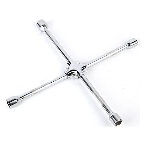 Outils pour le démontage et le changement de pneus - Clé à roue - Clé à roue multifonctionnelle - Outils d'urgence pour voiture - Clé à roue - Acier au chrome-vanadium (1/5)