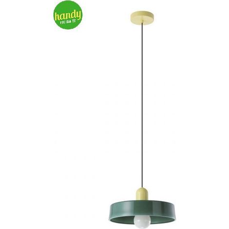 Lampada a sospensione Presa Eglo 1 x E27 32 cm giallo/verde