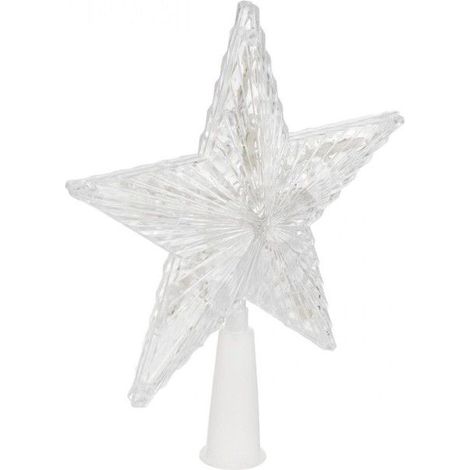 Étoile lumineuse de Noël 10 LED multicolores pour décoration intérieure 17x4x20 cm (1/3)