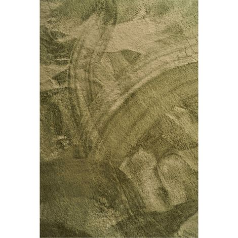 Tapis vert uni très doux antidérapant lavable - 160 x 230 cm
