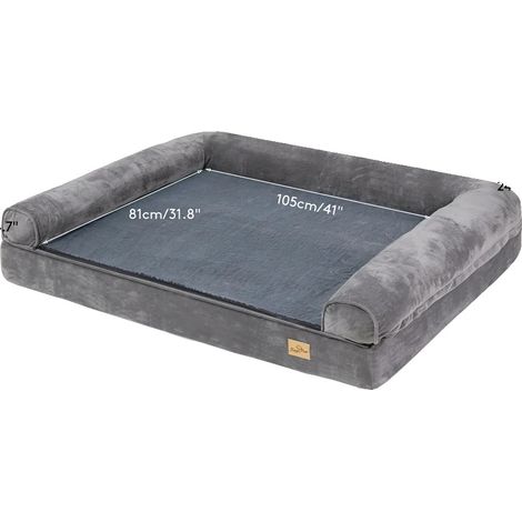 Lit pour chien, design orthopédique, housse amovible, XXL 135x100x24 cm (1/2)