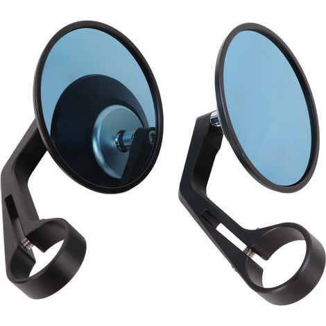 1 Paar Motorradspiegel, blaue konvexe Seitenspiegel für Lenker, für Lenker mit einem Durchmesser von 17 bis 19 mm (1/5)