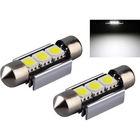 C5W SV8.5 LED-Lampen, mit CAN-Bus, 36 mm, 6000K weißes Licht, 2er-Pack. 36 mm, 6000K weißes Licht, 2er-Pack. (1/5)