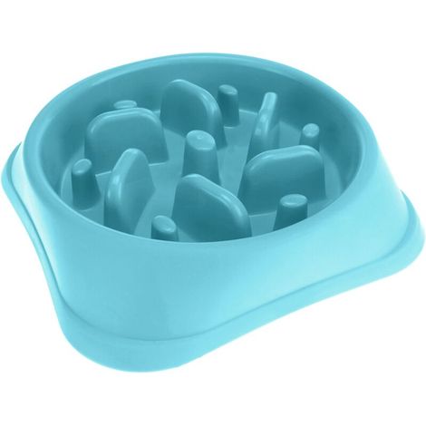 Gamelle d'alimentation lente. Bol d'animaux de compagnie diététiques anti-glouton (1/5)