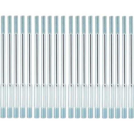 Goujons de culasse M6x8x135, 20 pièces, boulons filetés à Double extrémité adaptés au générateur d'essence 188F