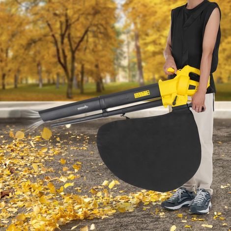 3000w Souffleur, double utilisation souffleur de feuilles électrique, équipé de sacs de ramassage de feuilles, enlever la neige, la poussière, les débris