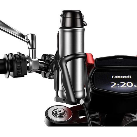 Support de bouteille vélo pivotant 360°, porte-gourde ajustable pour VTT, vélo de course et landau avec fixation universelle.