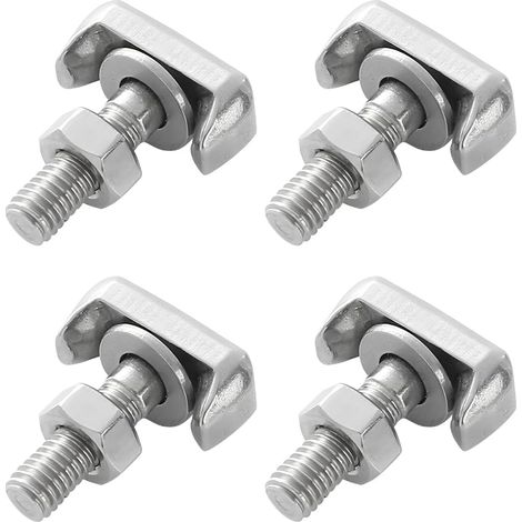 Pièces Vis De Rechange Pour Batterie De Scooter, Acier Inoxydable Filetage Complet Kit Boulons Et écrous, Boulons Et écrous De Batterie Moto En Acier Inoxydable, Pour Voiture, Moto Et Bateau (1/5)
