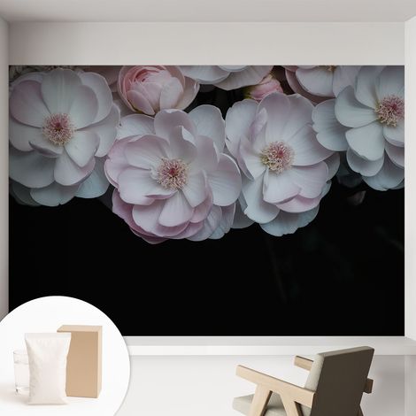 Tapete Vliestapete mit Kleber - modernes Design - Wohnungsdeko - geruchslos - langlebig Zarter Blumenstrauß 152x104 cm (1/5)
