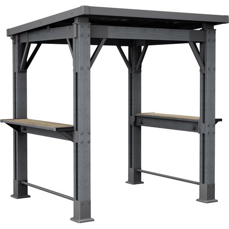 KETER GRIL GAZEBO GRIS DE RESINA JARDIN Y PISCINA (1/5)