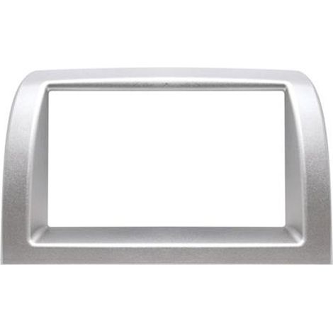 MASCHERINA MONTAGGIO AUTORADIO 2DIN COMPATIBILE LANCIA YPSILON 2003-2011 GRIGIO CHIARO