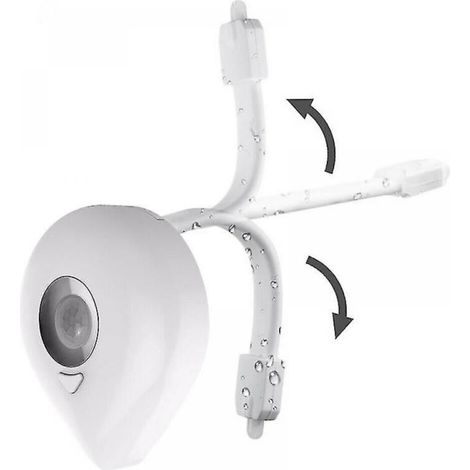 Siège de toilette veilleuse intelligente Pir capteur de mouvement 8 couleurs étanche (1/3)