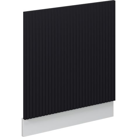 Geschirrspülblende Fame-Line, Schwarz gestreift, 60 cm ohne Arbeitsplatte, Vicco (1/5)
