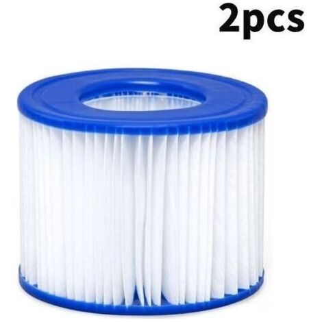 Filtro per piscina 2 pezzi, Filtro spa, pulitore per piscina per Bestway (VI), blanc et bleu, 10,68 cm (1/5)