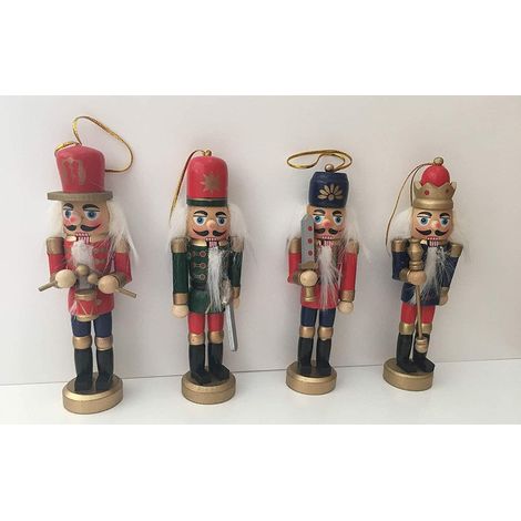 Premier Wooden Christmas 4 Piece Nutcracker Set - 12.5cm (1/3)