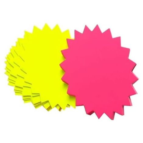 40 Pièces étiquette de Vente au Détail en Papier, étiquettes Promotionnelles, Autocollants de Prix Vente étiquettes, étiquettes Fluorescentes en Papier en Forme D'étoile, Mini Etiquettes Vierges (1/4)