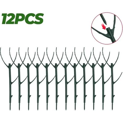 (12 pièces) Tuteur pour plantes grimpantes, piquet pour bonsaï, support pour plantes de jardin, support pour fleurs en pot (1/4)