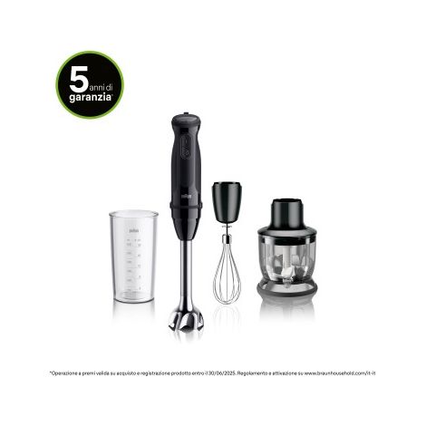 Braun MultiQuick 5 MQ 50202 M 0,6 L Frullatore ad immersione 1000 W Nero (1/5)