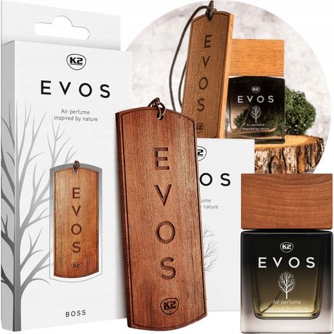 Colgante de fragancia K2 evos boss + perfume para hombre PARA coche (1/5)