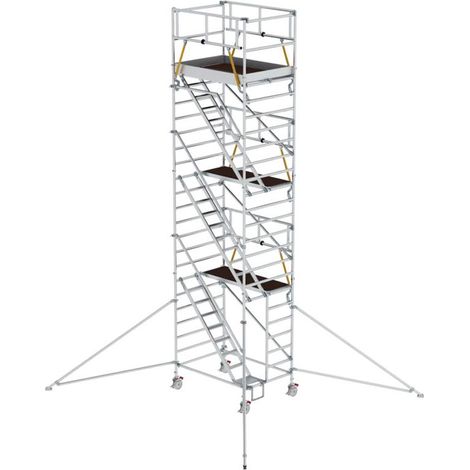 MUNK Rollgerüst SG mit Schrägaufstiegen 1,35x1,80m und Ausleger 8,43m AH